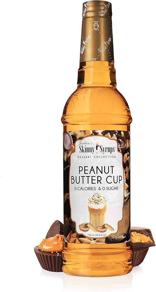 Jordan's Skinny Syrups, Peanut Butter Cup Coffee Syrup, Sugar Free, 25.4 Ounces (Pack of 1), Dess... | Amazon (US)