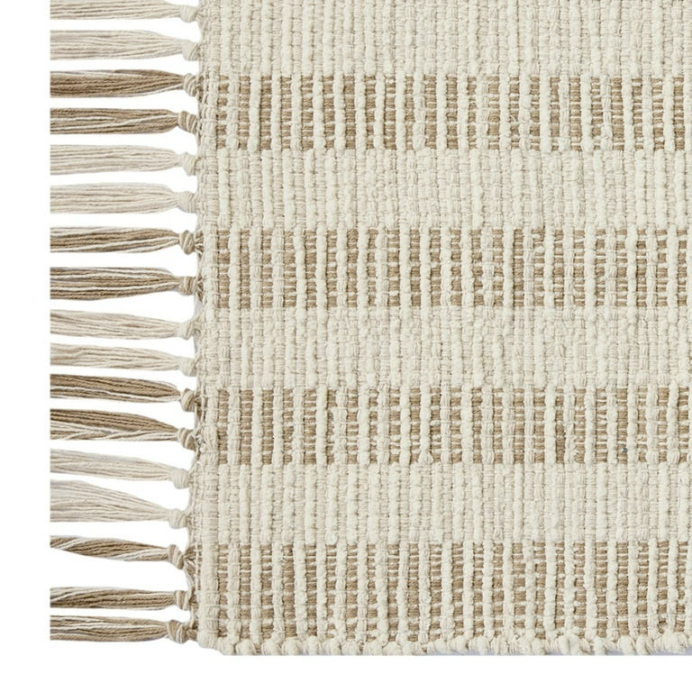 Better Homes & Gardens Beige Lines Indoor 24" x 40" Accent Rug | Walmart (US)