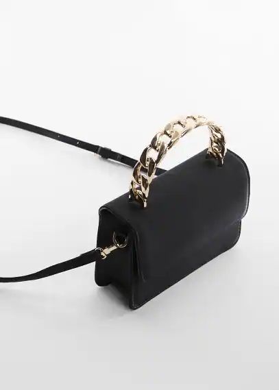 Bag with short chain handle black - Woman - One size - MANGO | MANGO (UK)