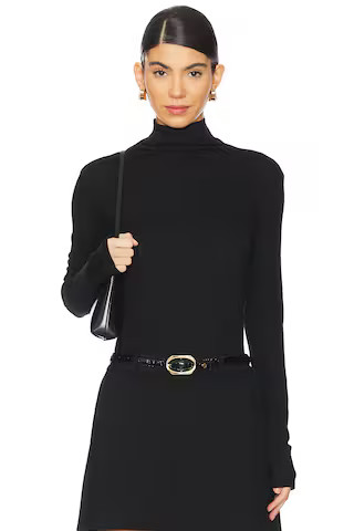 Vince Essential Long Sleeve Turtleneck in Black from Revolve.com | Revolve Clothing (Global)