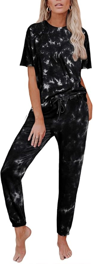 Cyenaly 2 Piece Pajamas for Women Sleepwear Lounge Pajamas Set Outfits S-2XL | Amazon (CA)