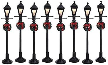 Lemax Christmas Village Gas Lantern Street Lamp Set of 8 Battery Operated (4.5V) - 64500 | Amazon (US)