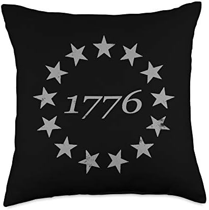 Betsy Ross Flag - Patriotic 13 Star Betsy Ross Distressed Vintage American Flag 1776 Throw Pillow... | Amazon (US)