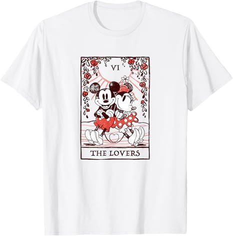 Disney Mickey and Friends Valentine's Day The Lovers Card T-Shirt | Amazon (US)