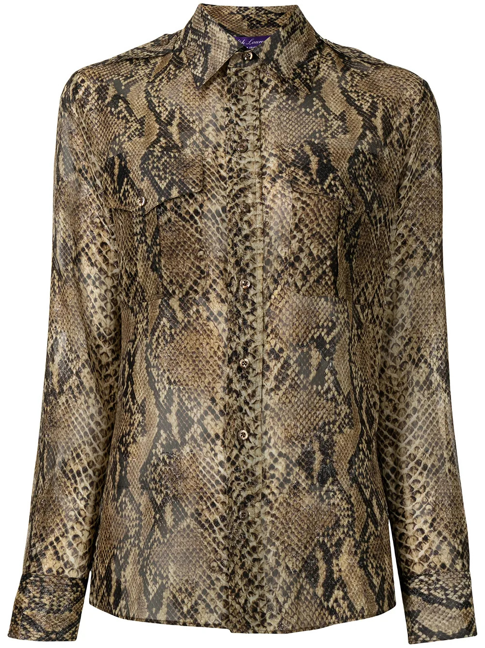 Ralph Lauren Collection Snakeskin Print Shirt  - Farfetch | Farfetch Global