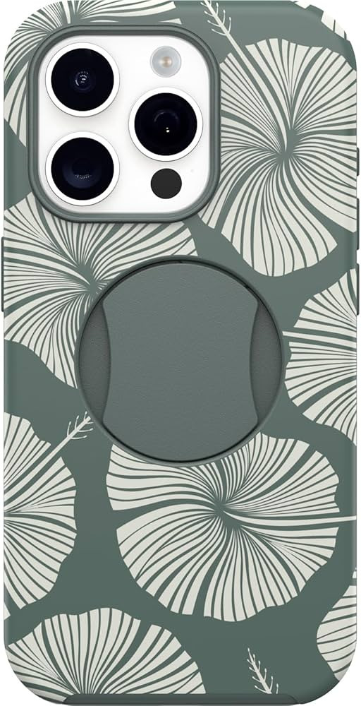 OtterBox IPhone 15 Pro (Only) OtterGrip Symmetry Series Case - ISLAND GETAWAY (Green), Built-in G... | Amazon (US)