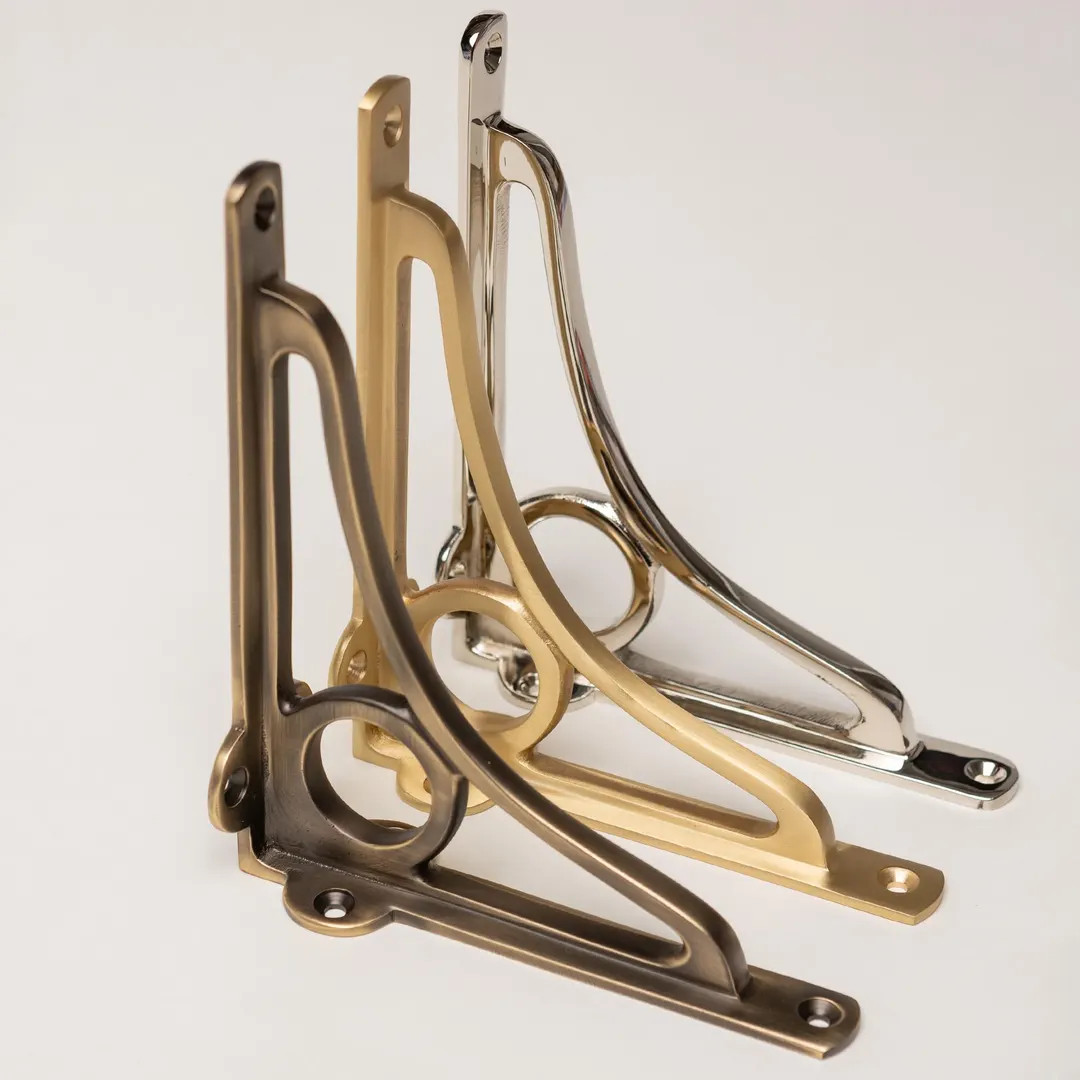 Solid Brass Caraxes Shelf Bracket | 3 Finishes (sold Individually) - Etsy Canada | Etsy (Global)