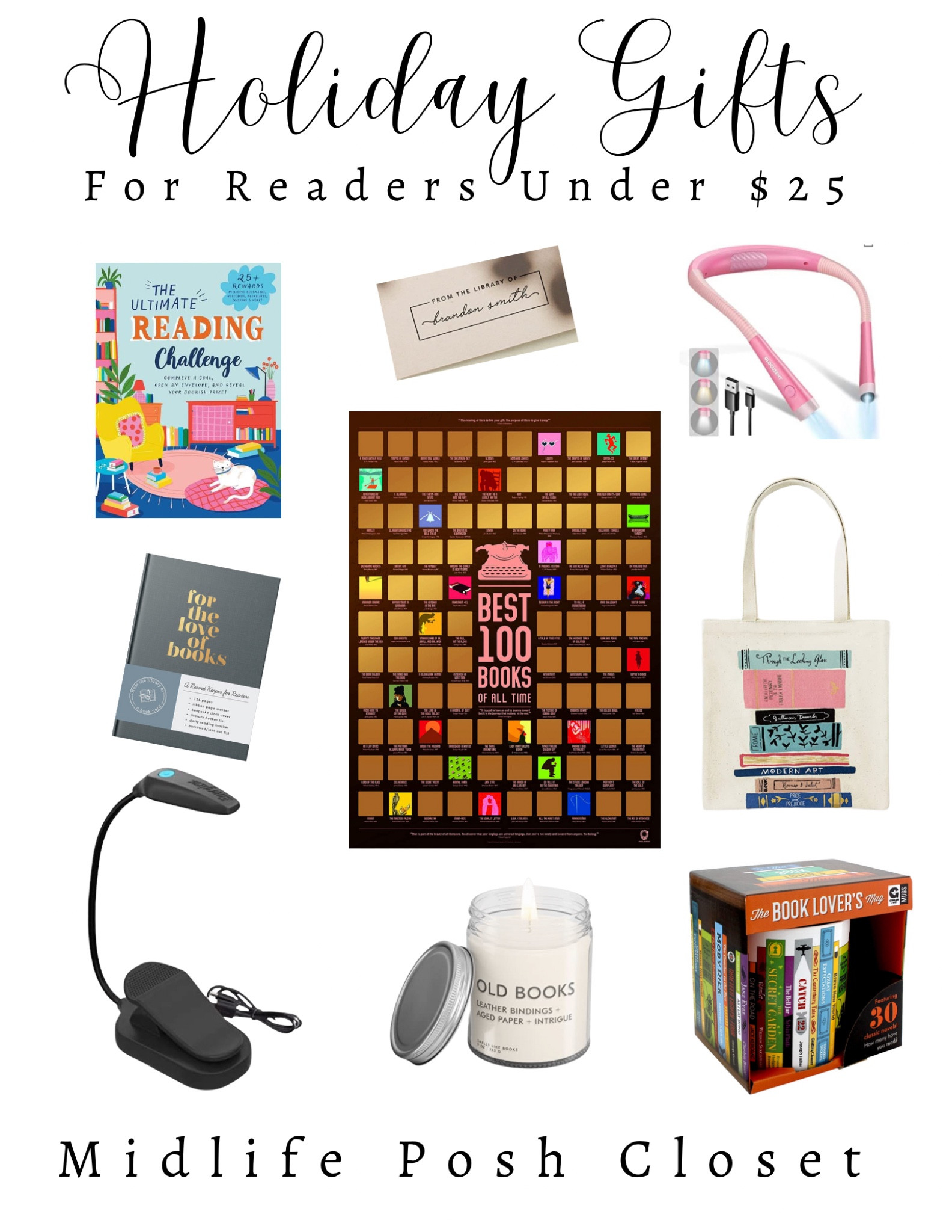 Gift Guide: Holiday Gifts for Readers / Book Lovers for UNDER $25

#LTKunder50 #LTKHoliday #LTKGiftGuide