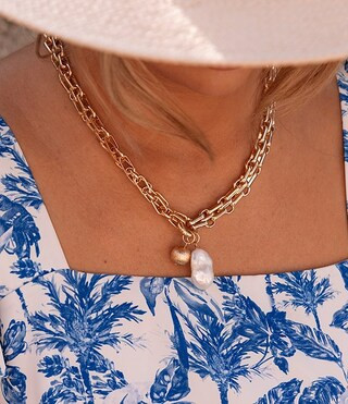 Gianni Bini x Shea Leigh Mills Sunday Short Pearl Pendant Necklace | Dillard's | Dillard's