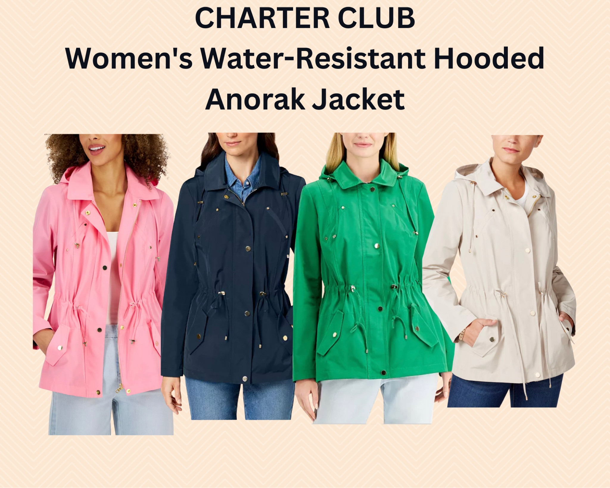 Charter club hot sale anorak jacket