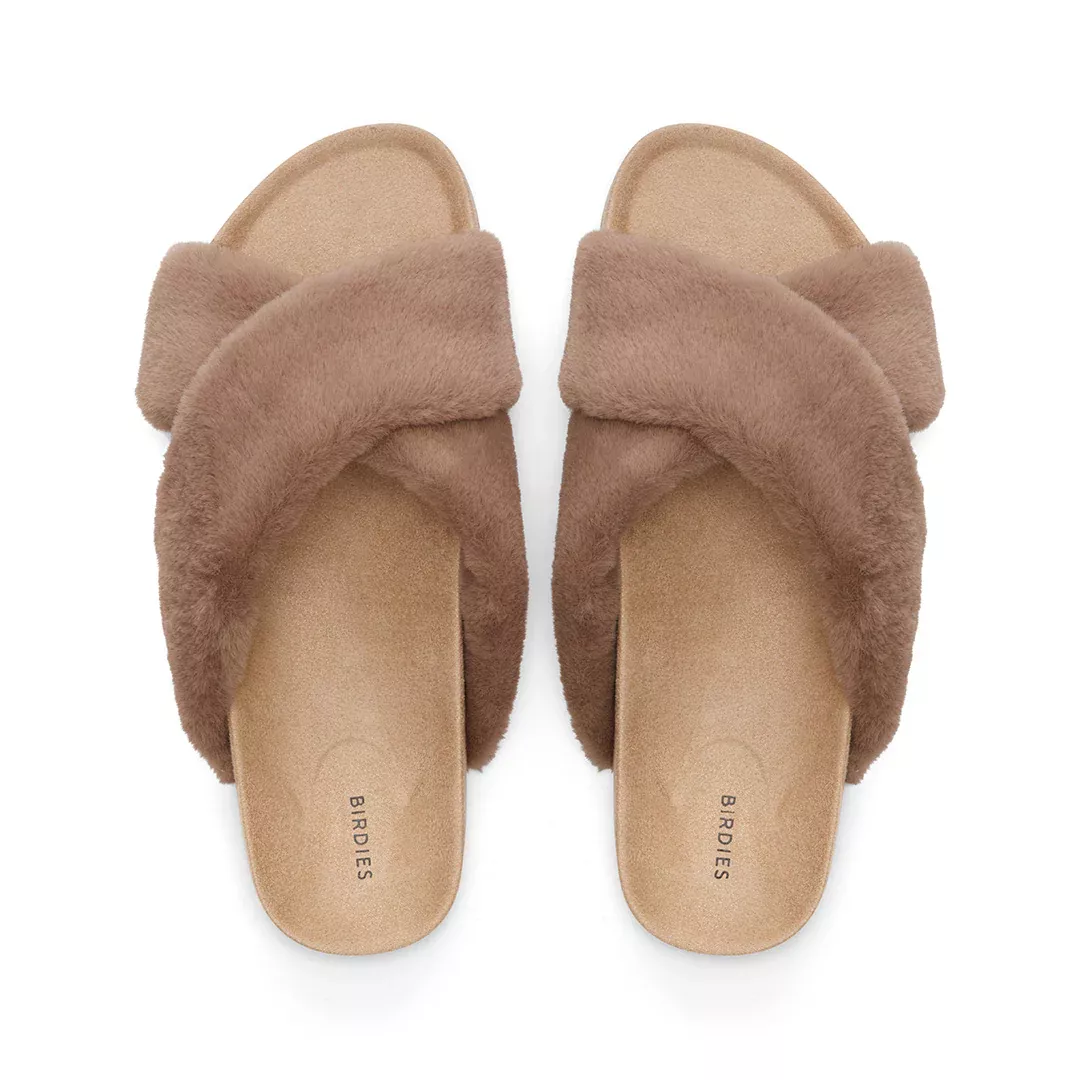 Birdies faux best sale fur slides