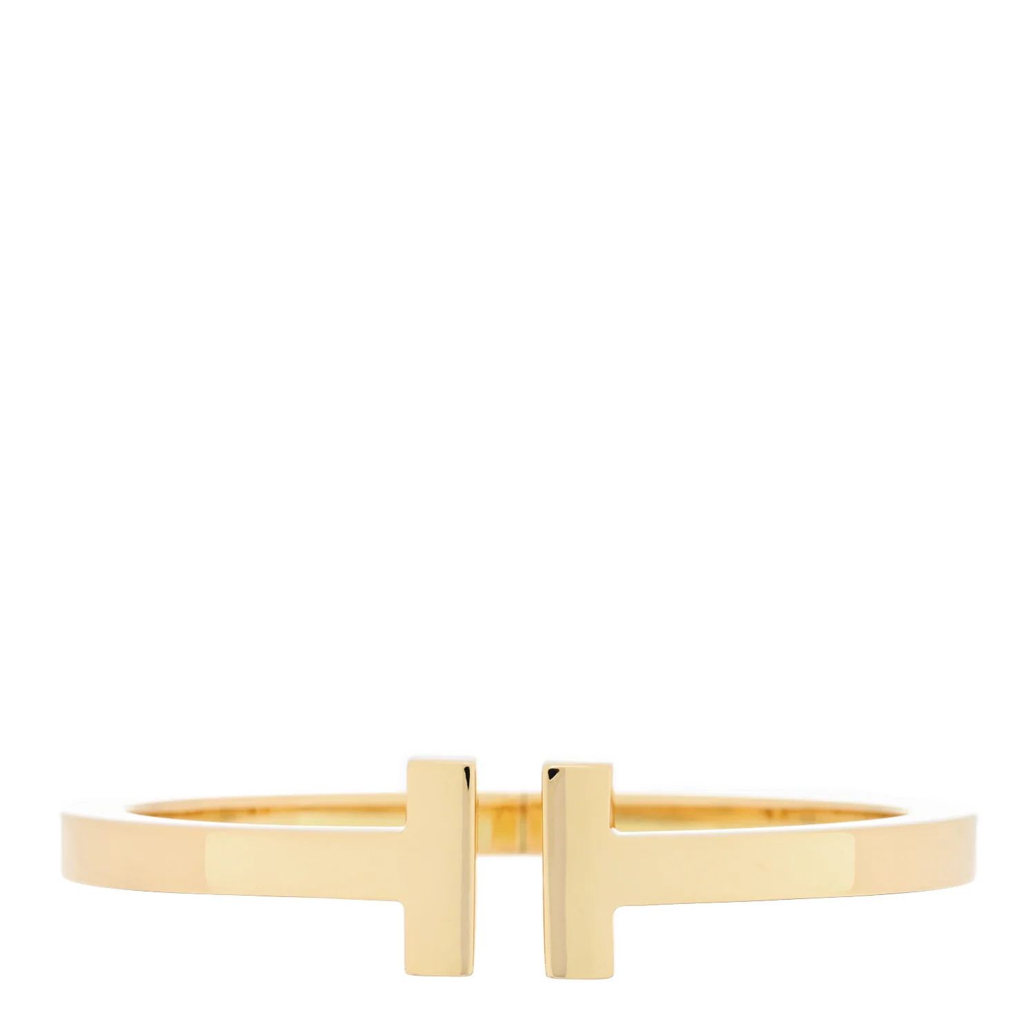 18K Yellow Gold T Square Bracelet | FASHIONPHILE (US)