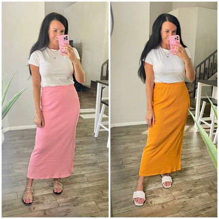 Which color is more your jam? I just love the way these skirts fit!! Cute with basic tops or your teacher tees. (They’re on sale right now, FYI!) I size up to a M so they fit a little looser for work, but do think they run TTS. I sized up in this tshirt— it’s perfect to wear with high waisted bottoms!


Teacher outfit, fall outfit, old navy, midi skirt, sale alert

#LTKunder50 #LTKBacktoSchool 

#LTKsalealert