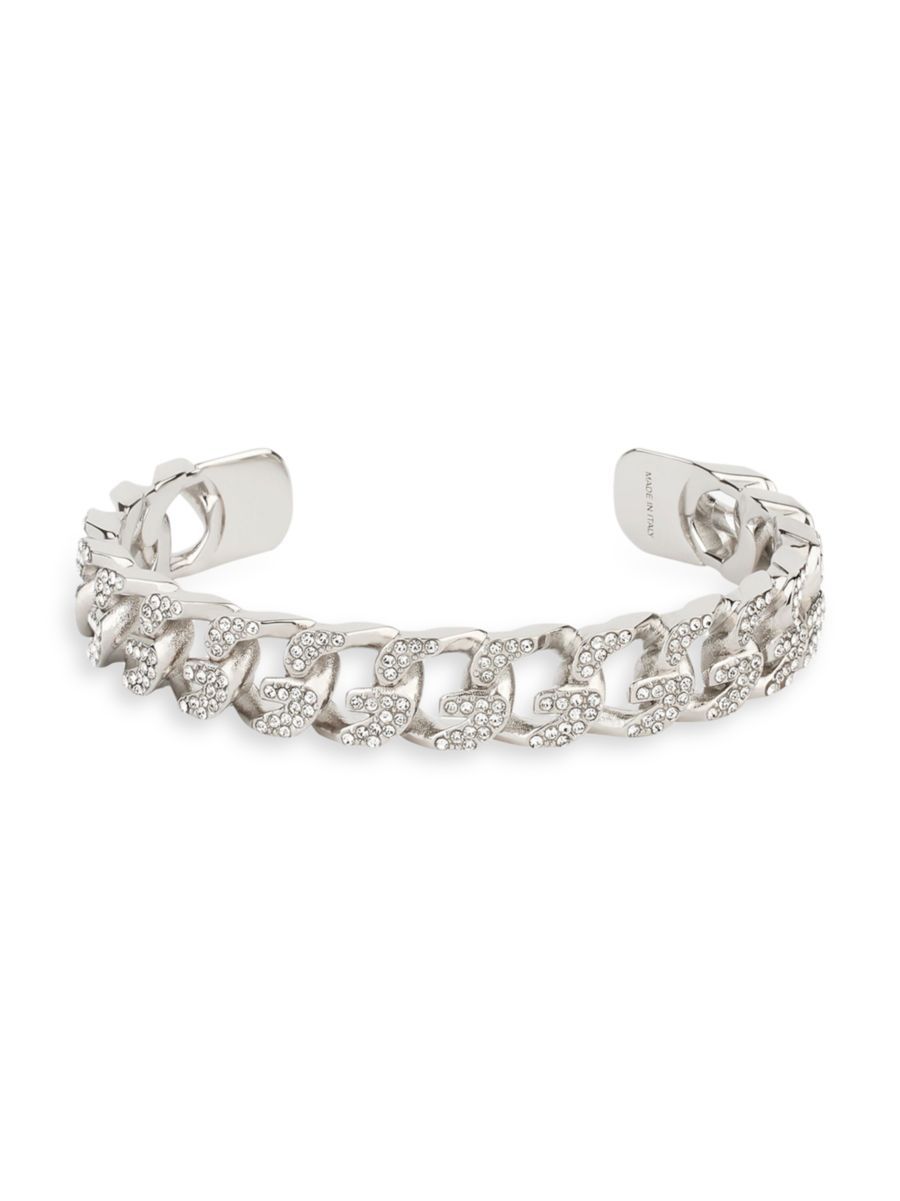 G Chain Bracelet In Metal With Crystals | Saks Fifth Avenue