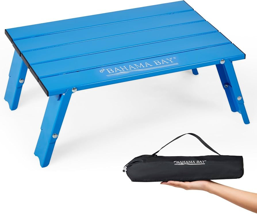 Old Bahama Bay Ultralight Aluminum Mini Table, 66lbs/30kg Weight Capacity, Foldable Small Beach T... | Amazon (US)