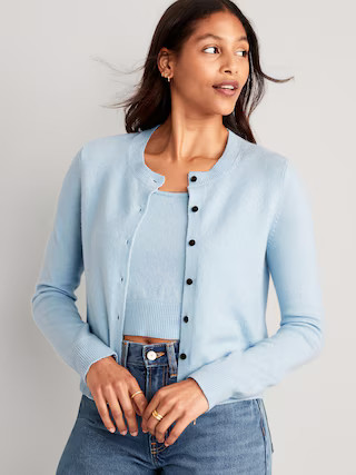 Cropped Cozy-Knit Cardigan for Women | Old Navy (US)