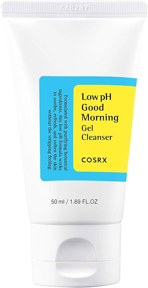 COSRX Low pH Good Morning Gel Cleanser 1.7 fl.oz / 50ml | TSA Approved Travel Size Mild Face Clea... | Amazon (US)