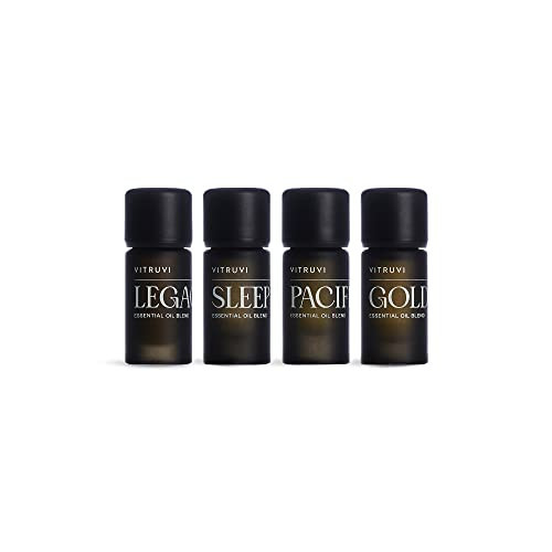 Vitruvi Signature Blend Essential Oils Kit | Floral, Citrus, Herbal, and Woodsy Aromas | 100% Pure Essential Oil Set, Essential Oils for Diffusers Aromatherapy 4x5 ml (0.17 fl. oz.) | Amazon (US)