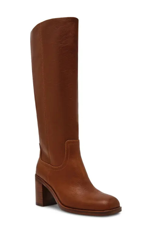 Steve Madden Woodstock Knee High Boot in Rust Leather at Nordstrom, Size 7 | Nordstrom