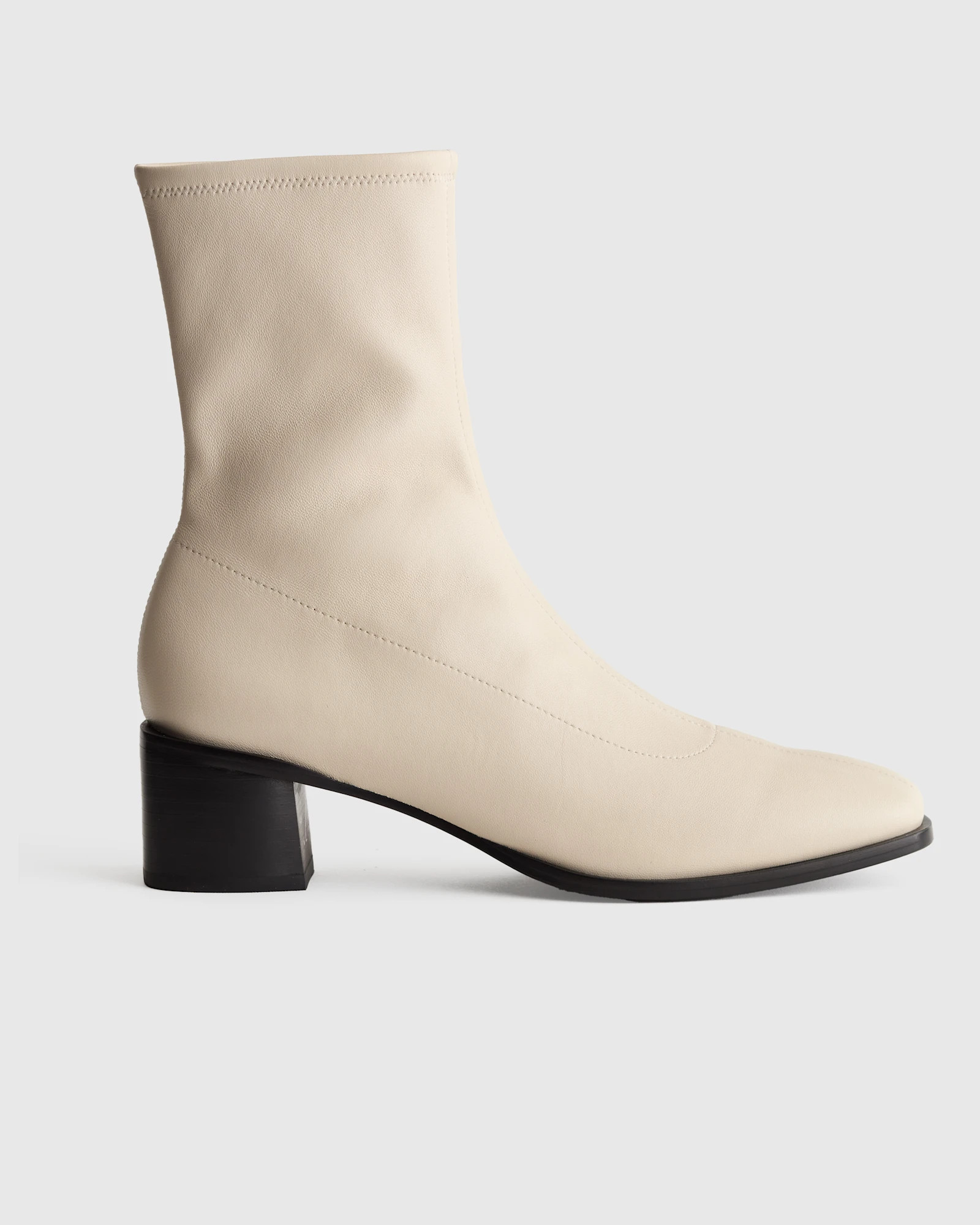 Italian Leather Stretch Sock Bootie | Quince