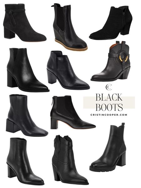 I have been on a mission to find black boots that I can wear with jeans and or leggings. Here are some of my favorite finds!

For more style finds head to cristincooper.com 

#LTKstyletip #LTKshoecrush #LTKSeasonal