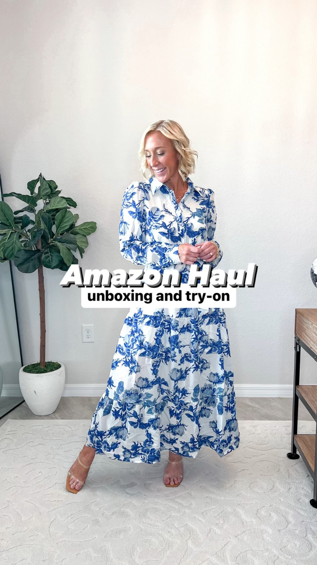 Amazon unboxing:
1. Striped sweater - size medium.
• jeans - size 26, short. 20% off. 
• shorts - size 28 (I suggest sizing up one). 20% off.
2. Floral dress - size small.
3. Clear strap heels - tts. 
4. Romper - size small.
• white bodysuit - size small.
• sneakers - tts. 
• sandals - tts  

#LTKfindsunder50 #LTKSeasonal #LTKVideo