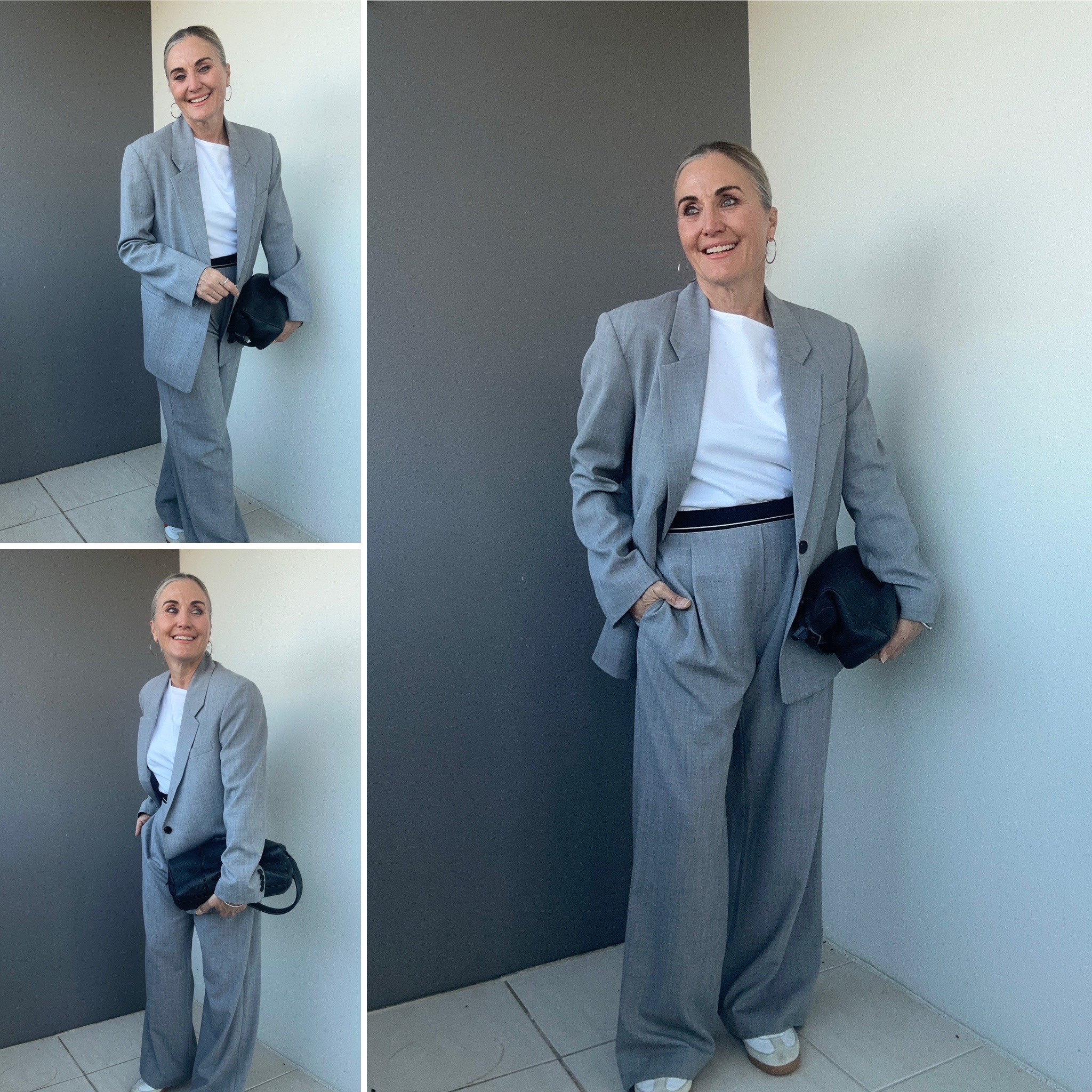 Nice to be wearing light colours in winter. 
Pants: size 8.
Blazer: size 6.
Top: size smalll

#LTKaustralia #LTKover50style #LTKwinter