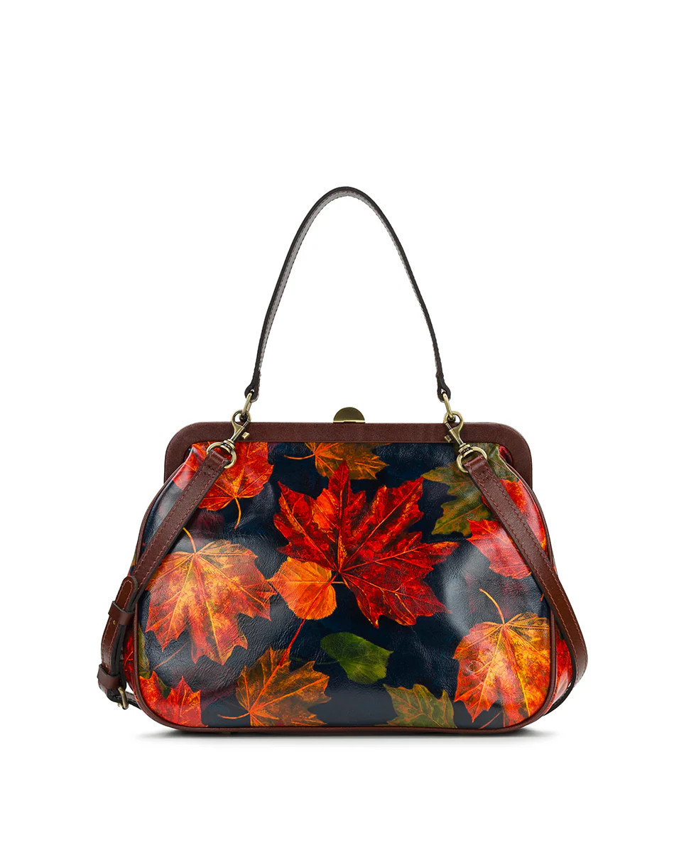 Clementine Frame Bag 
         Maple Leaves | Patricia Nash Designs