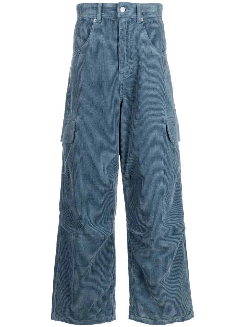 FIVE CM corduroy cargo trousers - Blue | Farfetch Global