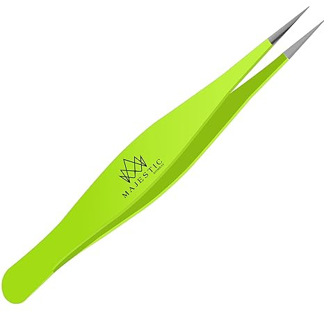 Majestic Bombay Fine Point Tweezers for Women and Men – Splinter Ticks, Facial, Brow and Ingrow... | Amazon (US)