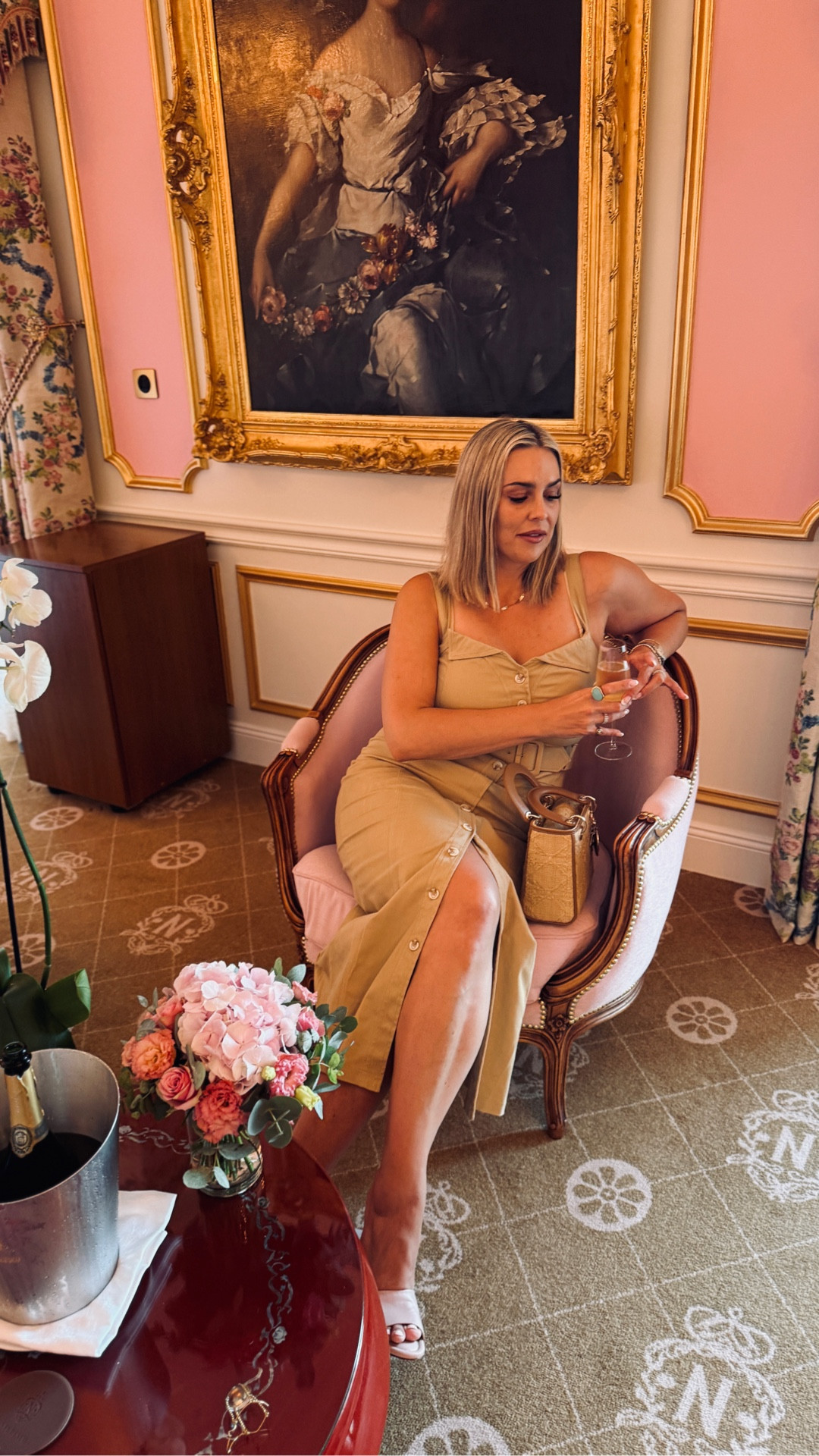 Champagne in hand, plans unknown, but at least my outfit worked out 🥂

So my husband actually went on a literal African safari last week in Kenya so I was joking with him that my khaki trench style dress was like a safari dress, could work, no? 🤪🦁🐯🦒

Wearing size XL in the dress

#ootn #frenchriviera #midsizefashion #summeroutfits 

#LTKU #LTKStyleTip #LTKMidsize