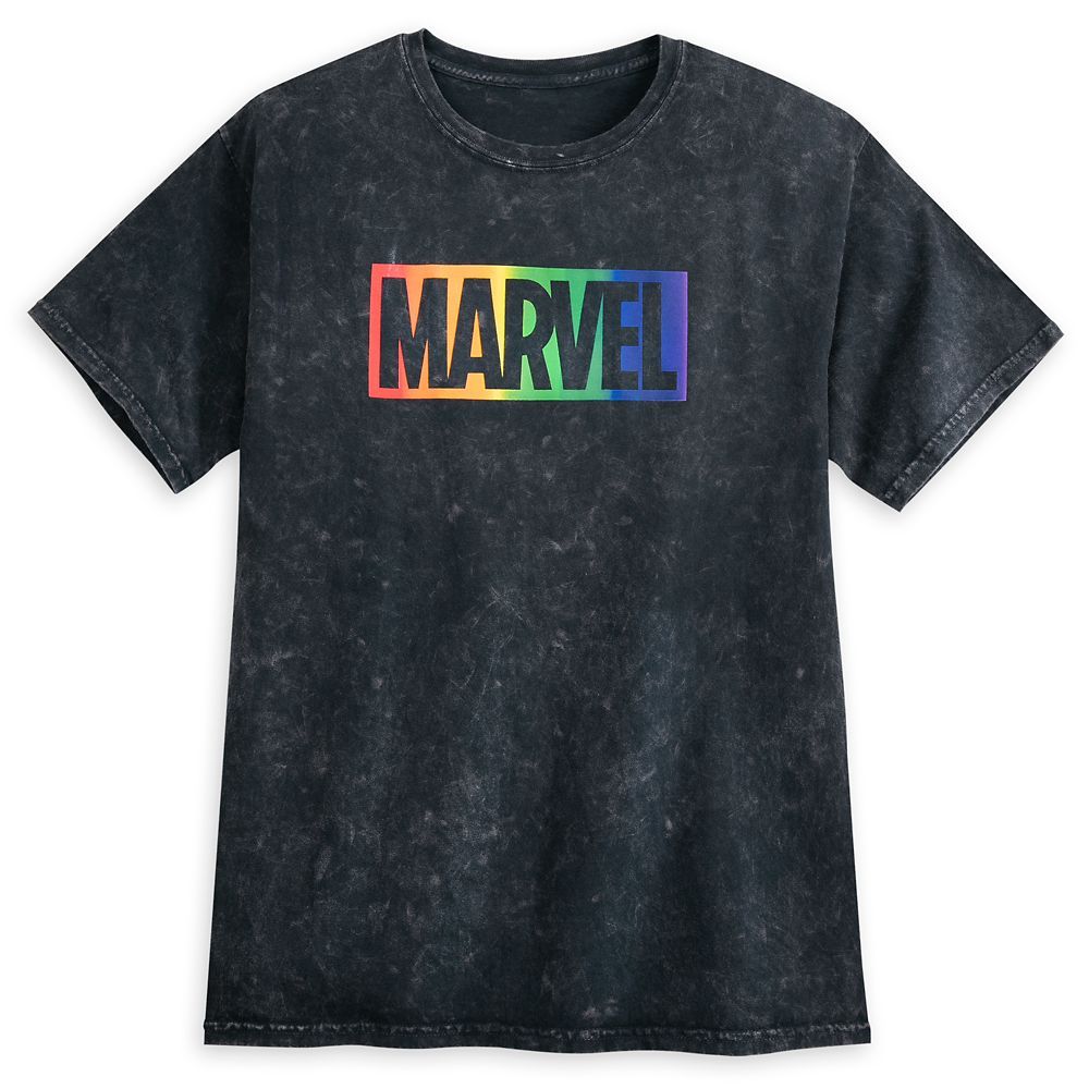 Marvel Logo T-Shirt for Adults – Rainbow Marvel Collection | Disney Store
