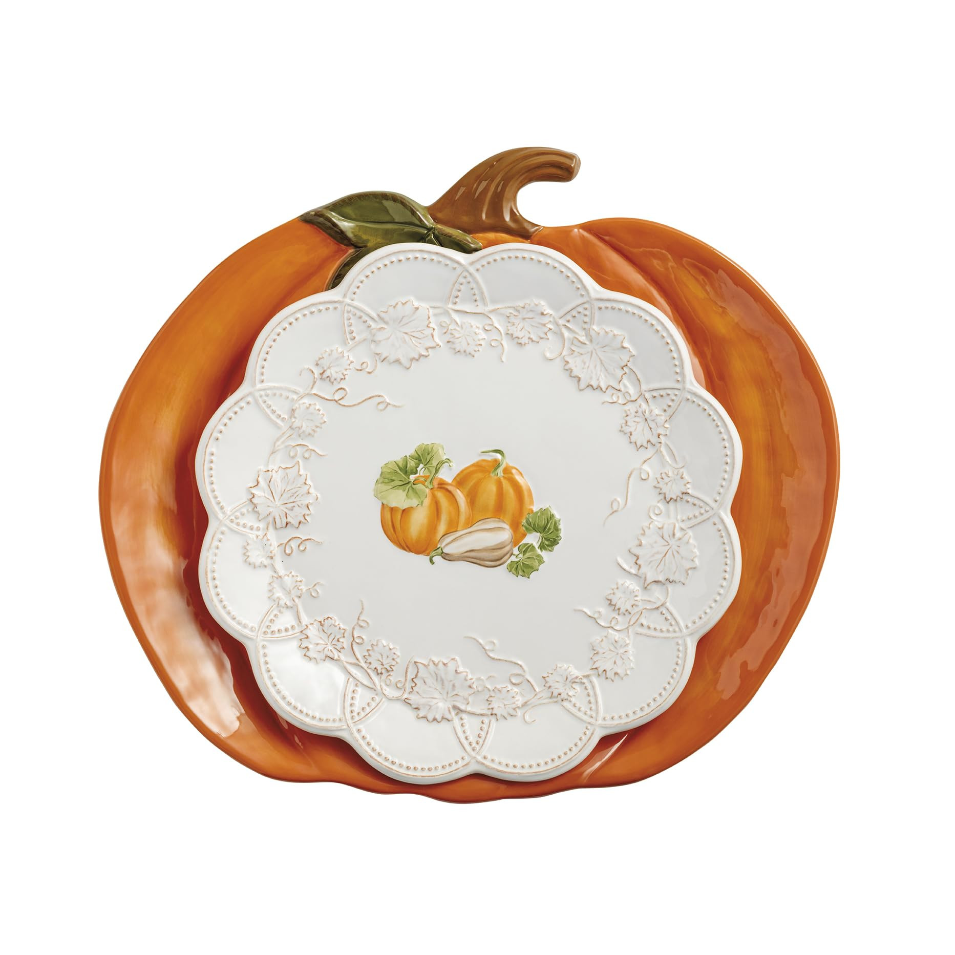 Mud Pie Thanksgiving Gather Nested Platter Set | Amazon (US)