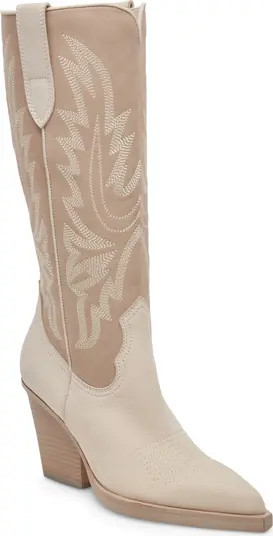 Blanch Knee High Western Boot (Women) | Nordstrom