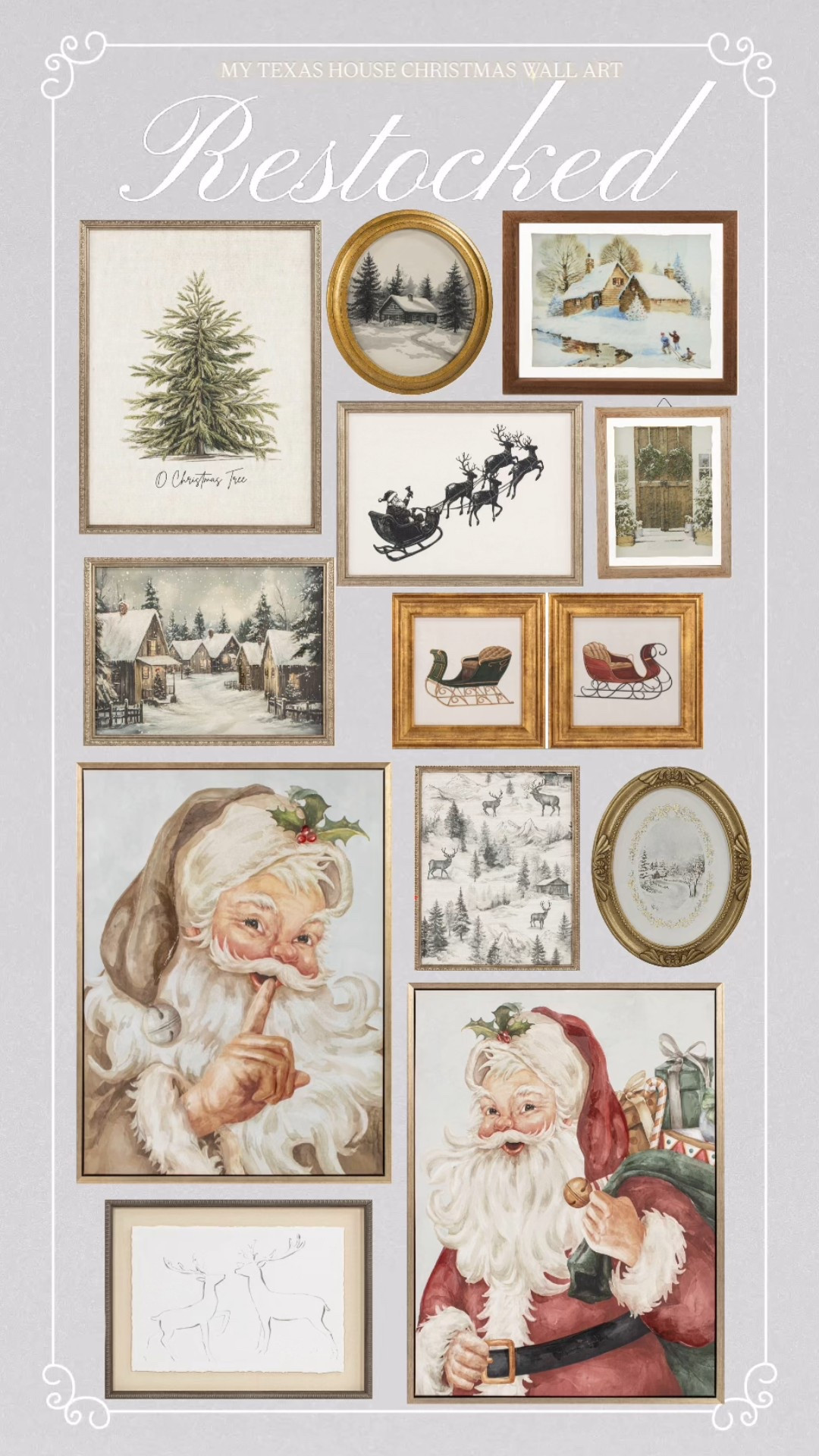 Our Christmas wall art just restocked! 

#LTKSeasonal #LTKHome