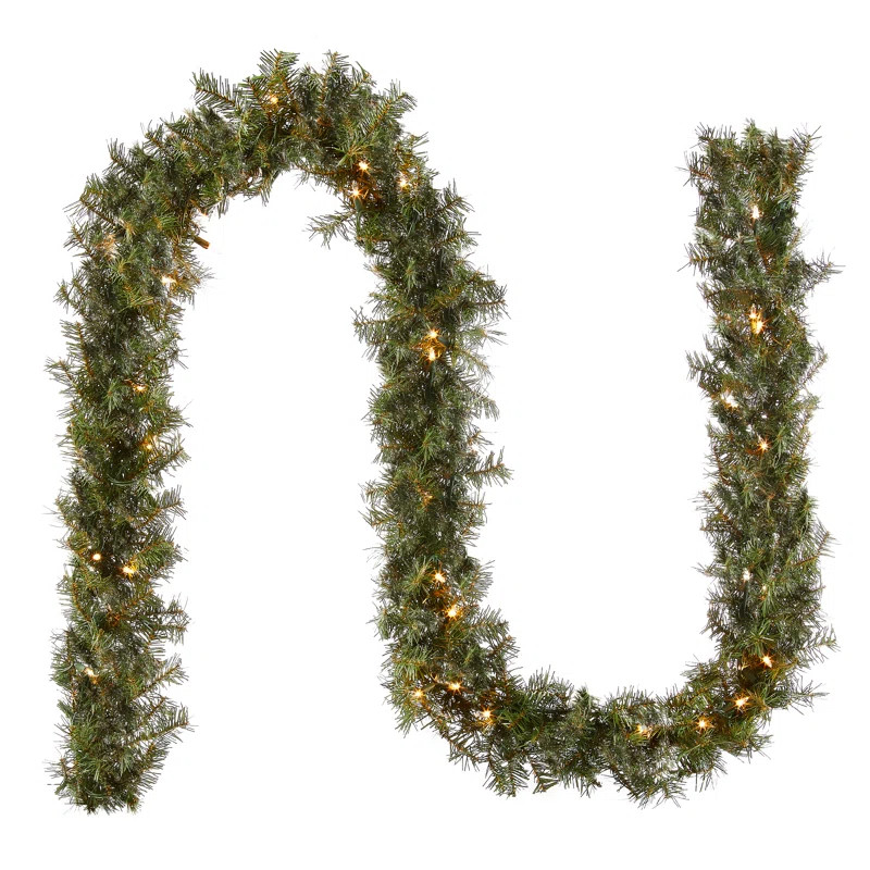 Norwood Fir Garland with Clear Lights | Wayfair North America