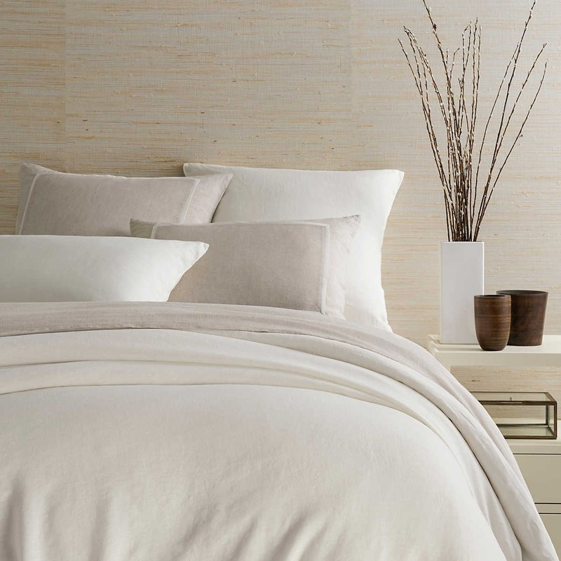Lush Linen Ivory Duvet Cover | Annie Selke