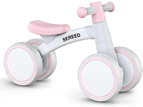 SEREED Baby Balance Bike for 1 Year Old Boys Girls 12-24 Month Toddler Balance Bike, 4 Wheels Toddle | Amazon (US)
