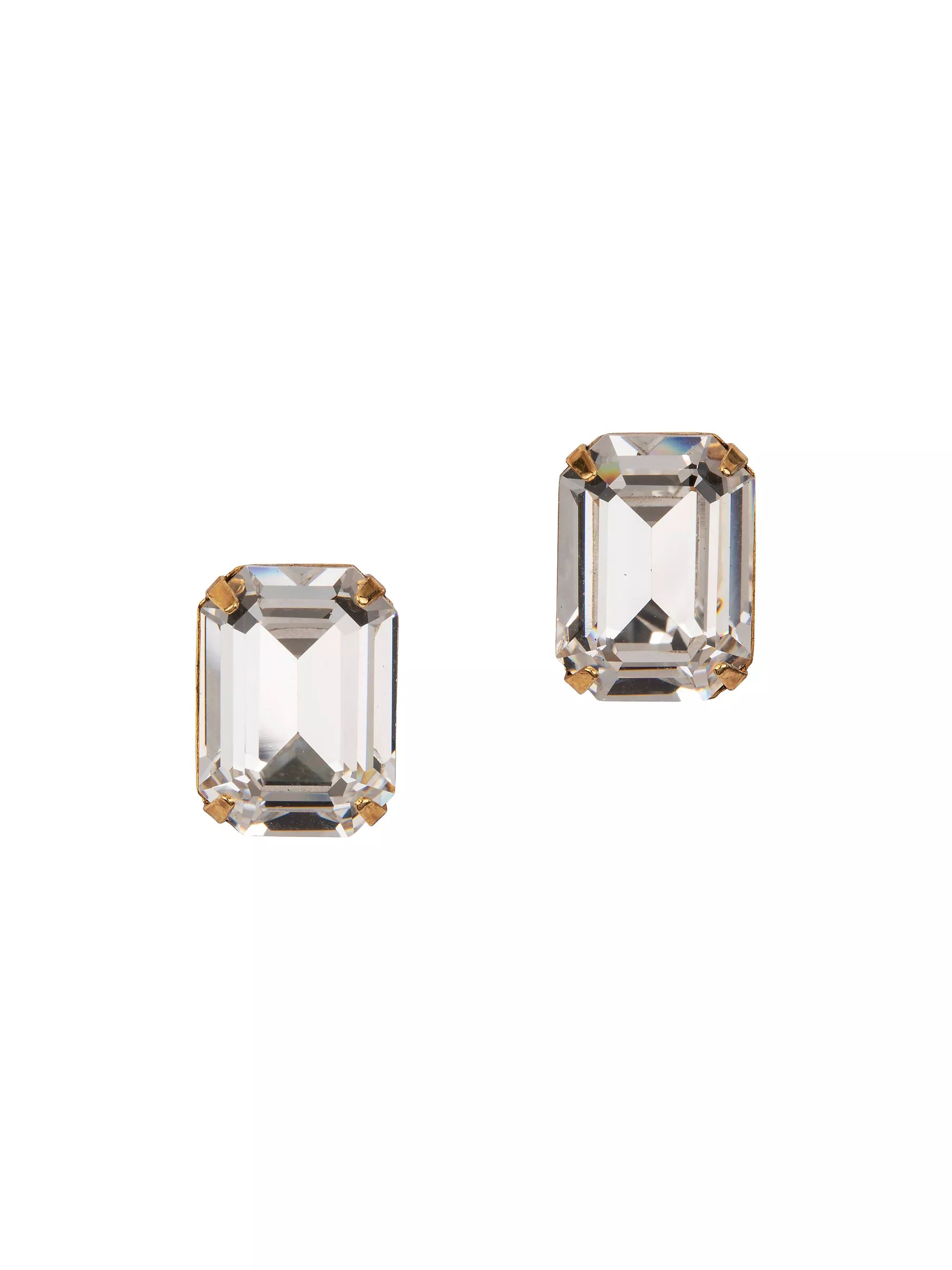 Shiloh Goldtone & Crystal Stud Earrings | Saks Fifth Avenue