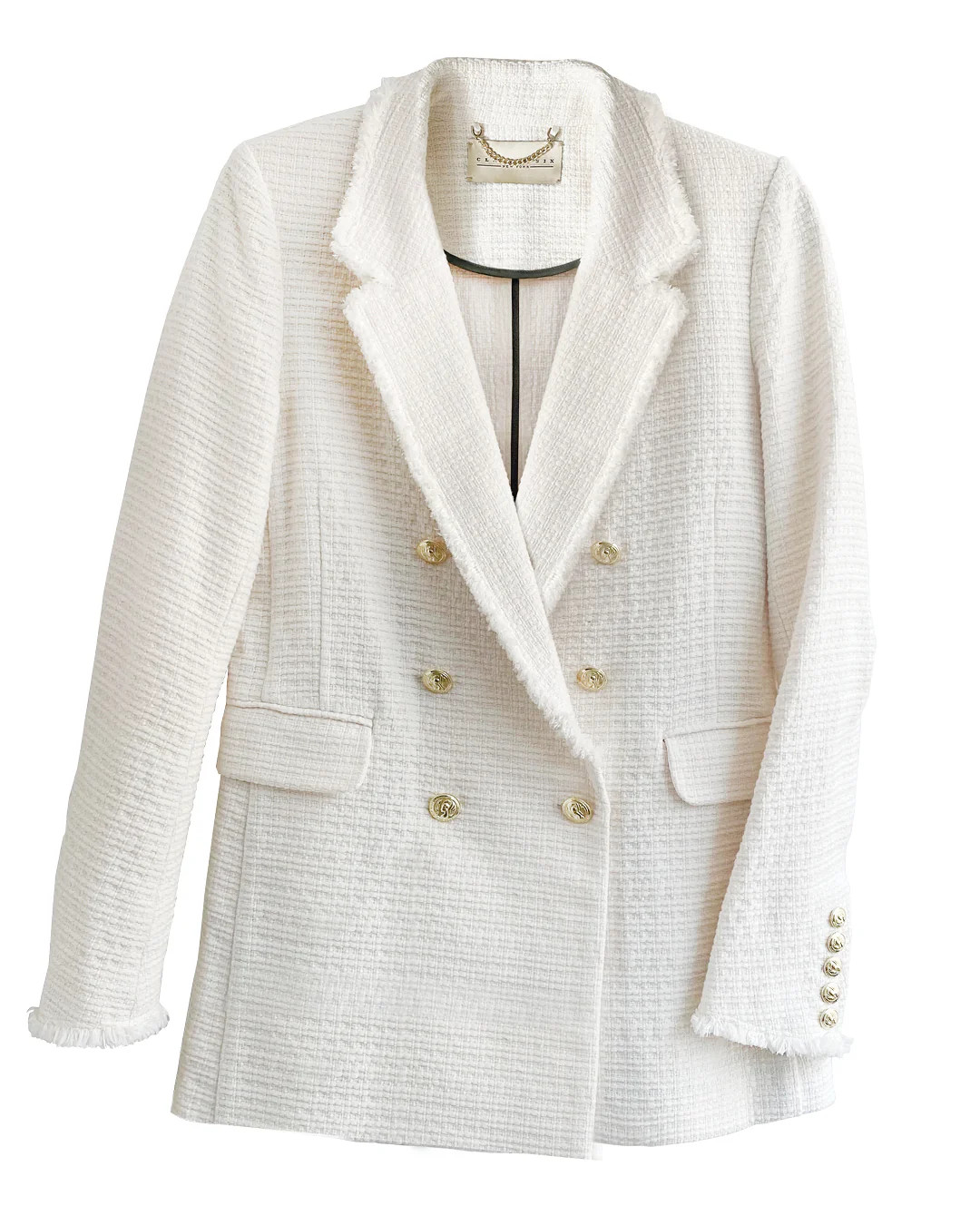 Katharine Blazer in Ivory Tweed | Classic Six