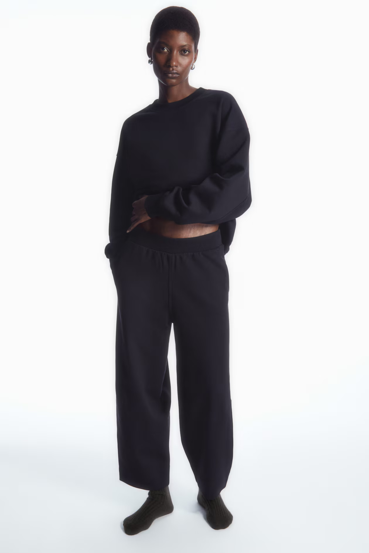 BARREL-LEG JERSEY JOGGERS | COS (AU)