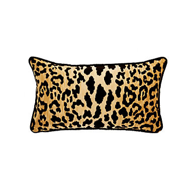 Serengeti Pillow with Feather Down Insert & Black Velvet Trim | Ballard Designs, Inc.