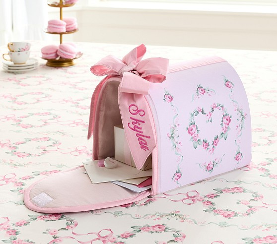 LoveShackFancy Valentine's Felt Mailbox With Bow | Pottery Barn Kids