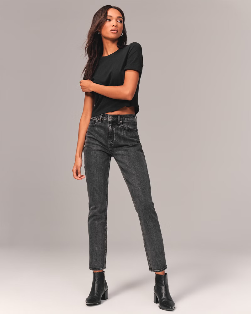 High Rise Mom Jeans | Abercrombie & Fitch (US)