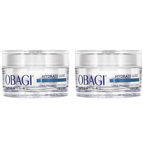 Obagi Hydrate Luxe Ultra-Rich Facial Moisturizer – Non-Comedogenic with Tara Seed Extract and Biomimetic Peptides – Intensive Night Face Cream for Dry, Sensitive or Aging Skin – Two Pack, 2 * 1.7 oz | Amazon (US)
