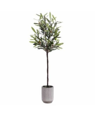 Safavieh Faux Olive Potted Tree - Macy's | Macy's
