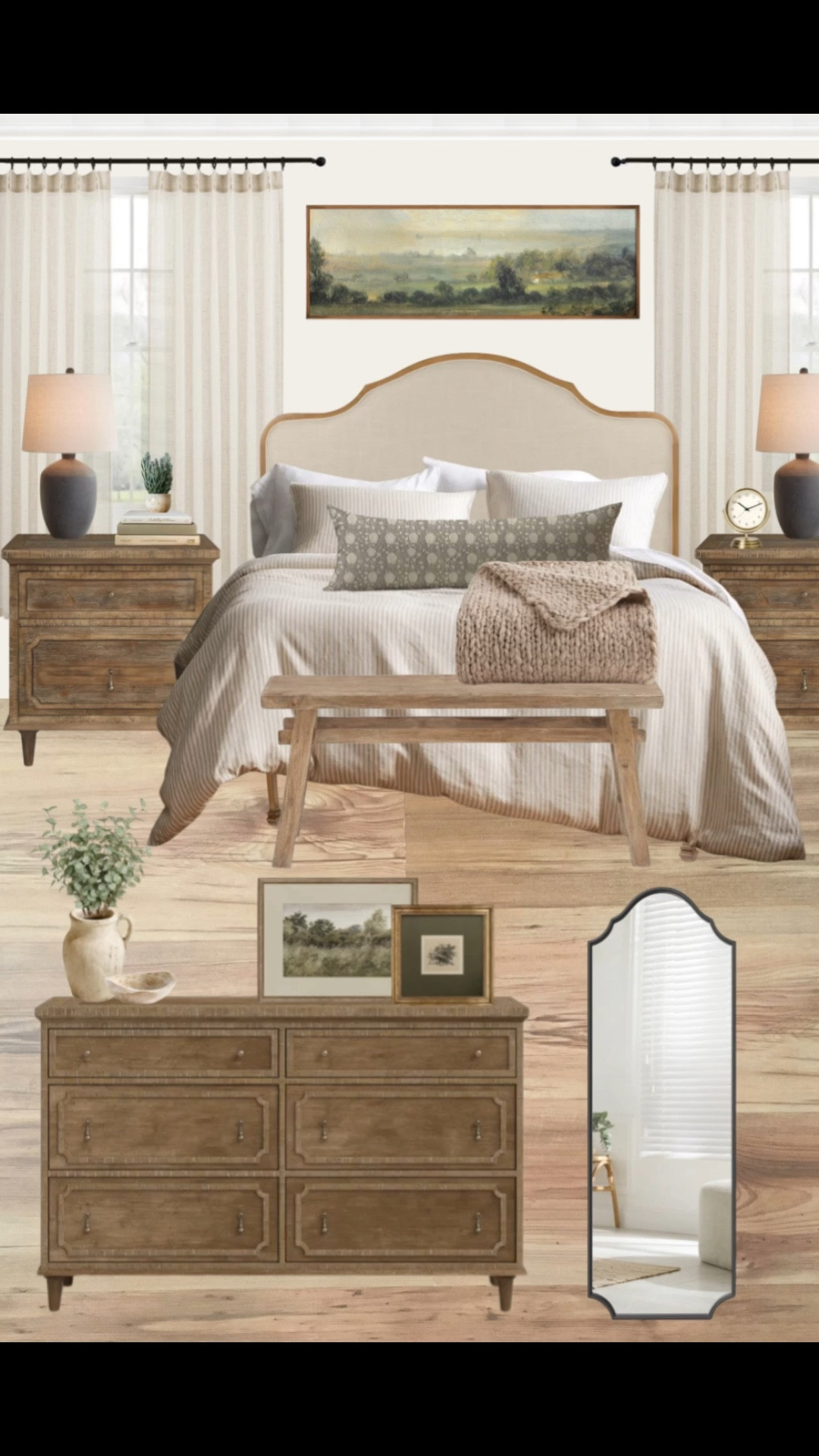 This master bedroom was designed to show that neutral spaces never have to feel boring. With the right mix of texture, warmth, and a few timeless pieces, a calm palette can feel layered, elevated, and incredibly inviting.

I leaned into soft bedding, warm wood tones, and decor that adds quiet character without overwhelming the room. Everything works together to create that cozy, collected feeling while still keeping the space restful and serene.

If you’ve been wanting your bedroom to feel more polished but still relaxed, this is such a beautiful direction to go. Everything is linked below for easy shopping.

#LTKHome