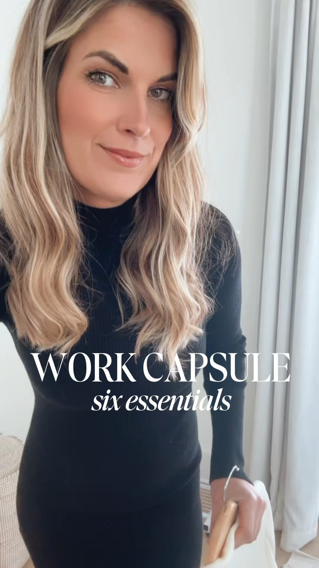 Workwear capsule wardrobe. Wearing small in the dress, xs in the blazer, 2 in the non iron button down, and small tall in the black pants (use code RACHELXSPANX for a discount)  

Add tights to a black dress with a slit for the office if you want to be more modest and then you can rewear it for date night. 

#LTKWorkwear #LTKOver40 #LTKSaleAlert