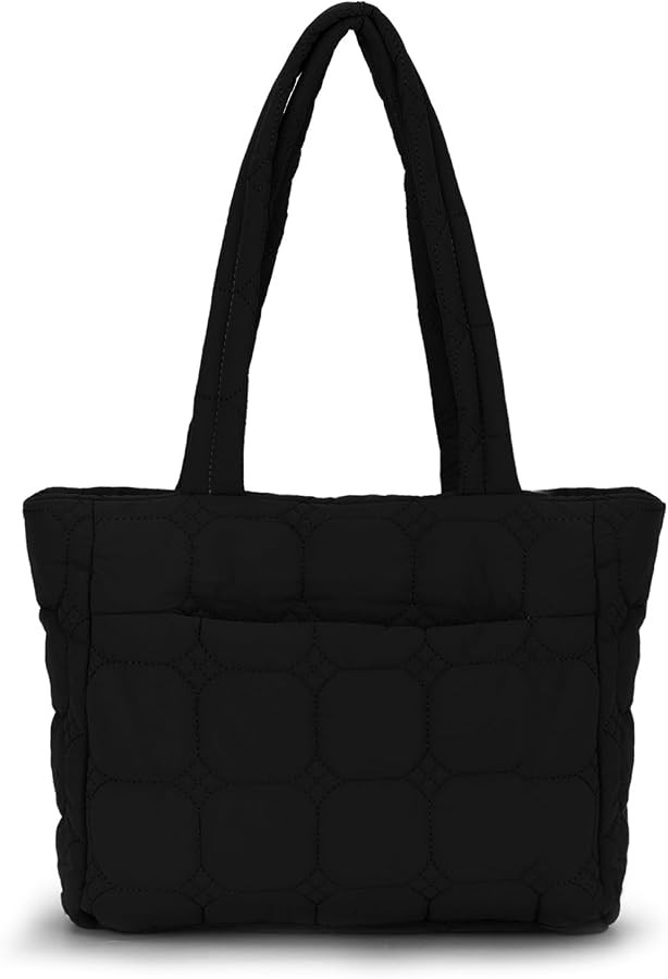 Fecialy Tote Bag for Women, Quilted Tote Bag with Zipper, Puffer Work Bag Shoulder Bag Lightweigh... | Amazon (UK)