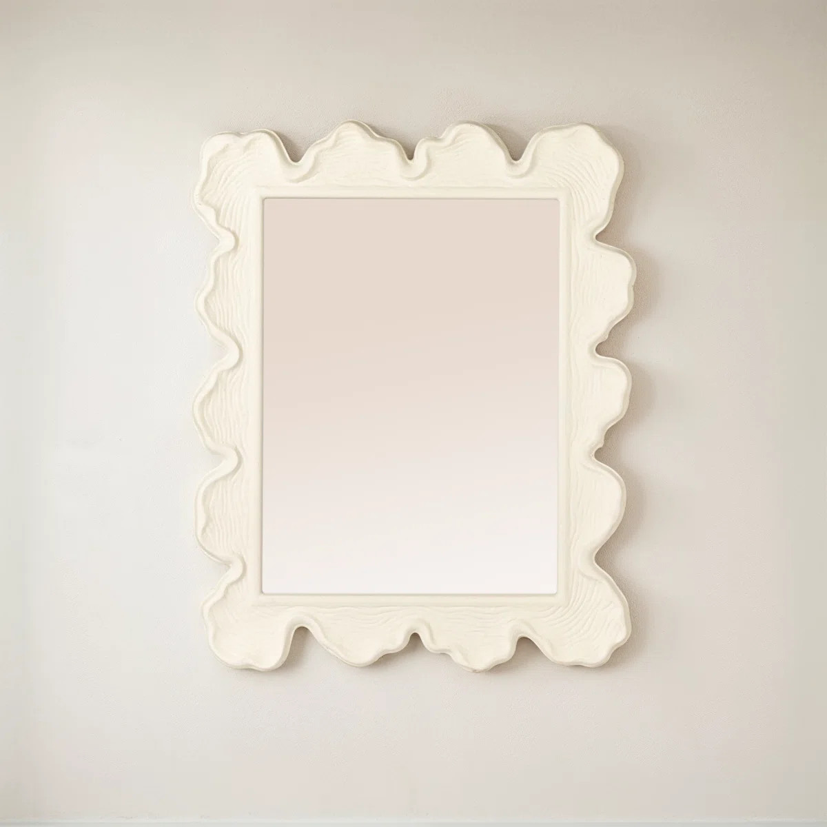 Faux Bois Metal Wall Mirror | Wayfair North America